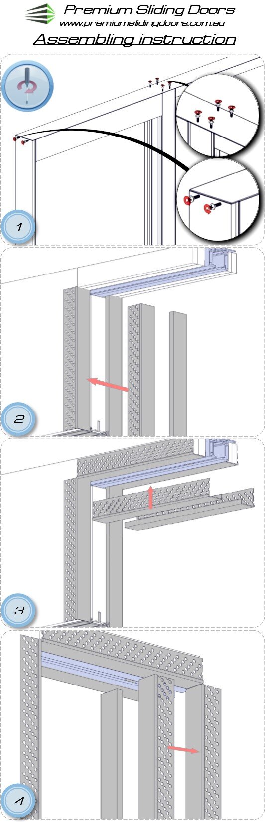 Installation Premium Sliding Doors Cavity Sliding Doors
