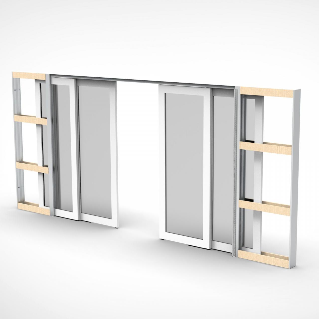 Double Cavity Slider Premium Sliding Doors Aluminium Doors