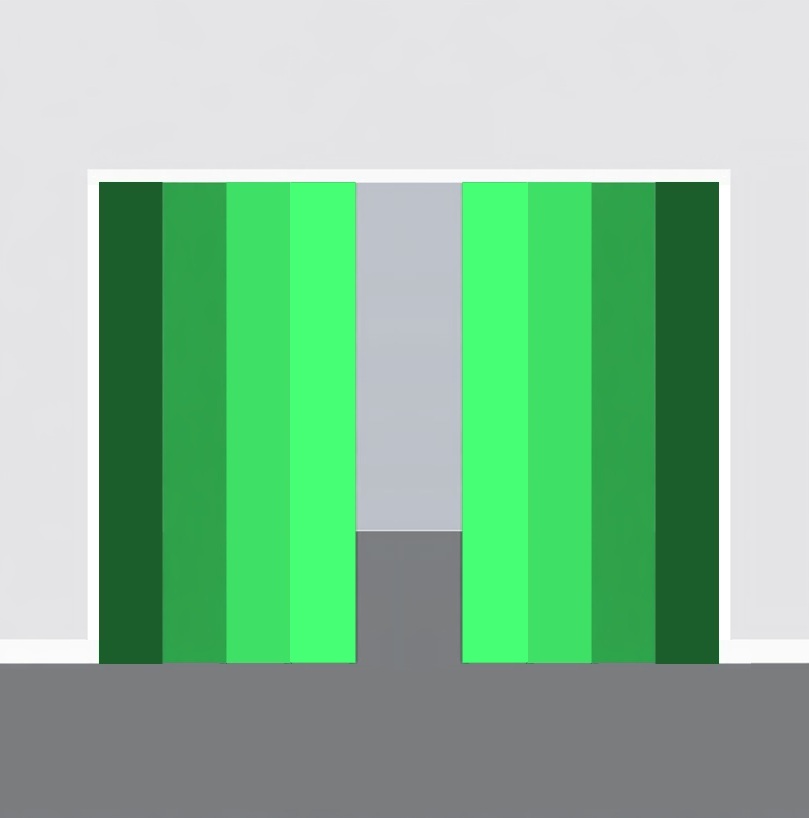 Telescopic (4 doors) doublesided cavity frame